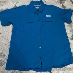 Magellan Outdoors women’s  Blue Casual Button Down Shirt